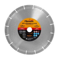 Диск алмазный, отрезной сегментный, 230 х 22.2 мм, сухая резка, EUROPA Standard Sparta (73171)