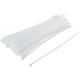 Хомуты нейлоновые для проводов, белые 100 шт., 3,6х200 мм (60247М)