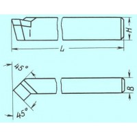 Резец проходной отогнутый 20х12х120 ВК8
