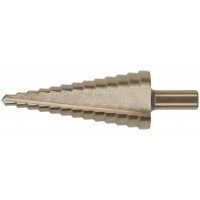 Сверло ступенчатое HSS Co5% ( Р6М5К5 ) по металлу, 13 ступеней, 6-30 мм