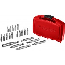 Набор бит CR-V с магнитным адаптером в компактном ударопрочном боксе ЗУБР МХ-21 26600-H21