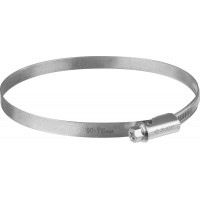 Хомут червячный Х-9Н 90 - 110 мм, накатная лента 9 мм, цинк, 25 шт ЗУБР 37807-110