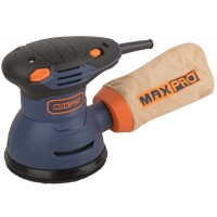 Шлифмашина эксцентриковая, 300 Вт, 5000-12000 об/мин, 125 мм, 1,2 кг, липучка, пылезащищенный выключатель, коробка, MAX-PRO, 85240