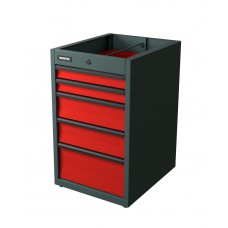 Тумба с 5-ю ящиками красный RUNTEC TI5-7016-3020