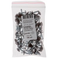 Саморезы для листовых пластин, сверло 4,2 х 16 шоколадно-коричневый 100 шт,RAL 8017 Фасовка (22777-0)