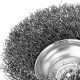 Щетка для дрели, 65 мм, чашка со шпилькой, витая проволока Сибртех (744777)