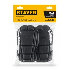 STAYER UNIVERSAL 2 в 1 вставка-наколенники защитные из ЭВА, 2 крепежных ремня (11197)