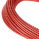 Трос металлополимерный красный ПР-3.0, толщина 3.0 мм, моток 20 метров Сибртех (47644)