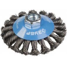 ЗУБР 100 мм, стальная проволока 0.5 мм, коническая щетка-крацовка для УШМ (35269-100_z01)