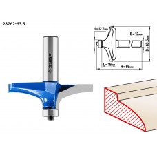 Фреза фигирейная №3 63.5 x 19 мм, радиус 0 мм ЗУБР Профессионал 28762-63.5