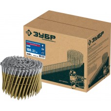 Гвозди барабанные CNW 100 x 3.1 мм, рифленые оцинкованные, 2400 шт ЗУБР 305383-100