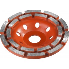 Чашка шлифовальная алмазная двухрядная d 125 мм ЗУБР 33376-125