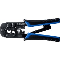 Универсальный кримпер 203 мм RJ7 (RJ45 RJ11 RJ12) Профессионал ЗУБР 22650