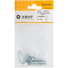Болт сантехнический 6х30 мм DIN 571, 7 шт 31603-2