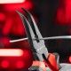Длинногубцы изогнутые Black Nickel, 200 мм, двухкомпонентные рукоятки Matrix (17462)