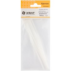 Хомуты нейлоновые, белые для проводов, 150 мм (фасовка 12 шт.) (60415-2)