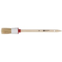 Кисть круглая, натуральная светлая щетина №4 ( 25 мм) (01303)