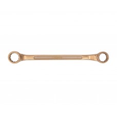 Ключ гаечный накидной двусторонний коленчатый 27х30 искробезопасный сплав BeCu, HORTZ