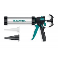 Закрытый пистолет для герметика ULTRA, 310 мл, прямой забор, регулировка силы давления, вариативная антикапельная система KRAFTOOL 06677-31
