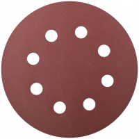 Круги шлифовальные с отверстиями (липучка), алюминий-оксидные, 125 мм, 5 шт. Р 240 (39669)