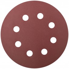 Круги шлифовальные с отверстиями (липучка), алюминий-оксидные, 125 мм, 5 шт. Р 240 (39669)