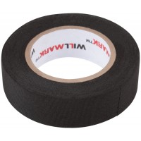 Лента тканевая ( полиэстер ) WILLMARK 19 мм х 0,27 мм х 10 м ( черная ) (11052)