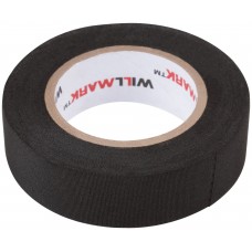 Лента тканевая ( полиэстер ) WILLMARK 19 мм х 0,27 мм х 10 м ( черная ) (11052)