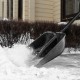 Лопата для уборки снега пластиковая Profi, 550 х 415 х 1405 мм, алюминиевый черенок, Palisad (61607)