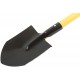 Лопатка туристическая с металлическим черенком и V-ручкой 160х215х760 мм (77234)