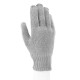 Перчатки трикотажные, акрил, двойные, серая туча, двойная манжета Сибртех (68682)