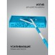 Скребок для удаления снега с крыши, телескопический, 1,9 - 5,8 м, 620 мм, PROLine GRINDA 39945