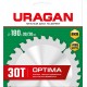 Диск пильный по дереву Optima URAGAN 180х30/20 мм 30Т 36801-180-30-30_z01  