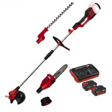 Высоторез акк.Einhell PXC GE-LM 36/4in1 Li,2х18В,коса нож/леска,кусторез,ц.пила+2 акк4Ач+двойное ЗУ (3410901SET)