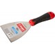Шпатель нержавеющий 100 мм, профилированное полотно, двухкомпонентная ручка ЗУБР 10072-10