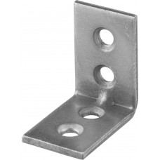 Узкий мебельный уголок 25 x 25 x 17 x 1.5 мм белый цинк ЗУБР УМ-1.5 31032-25