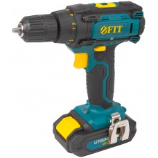 Дрель-Шуруповерт акк. 18 В; 0-450/1550 об/мин; 29 Нм; 2 (Li-Ion) 1,3 Ач; 1,5 ч.; рез. накл.; кейс (80199)