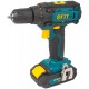 Дрель-Шуруповерт акк. 18 В; 0-450/1550 об/мин; 29 Нм; 2 (Li-Ion) 1,3 Ач; 1,5 ч.; рез. накл.; кейс (80199)