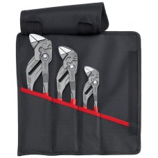 Набор переставных клещей, в сумке-скрутке, 3 пр., KN-8601180 / 250 / 300 (KN-001955S11)