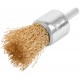 Щетка для дрели, тип Чашка, латун. витая проволока 0,3 мм, 25 мм, блистер, CUTOP Profi (82-918)