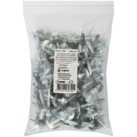 Шурупы кровельные оцинк. некрашеные, со сверлом М5,5 х 32 100шт. Фасовка (23105-0)