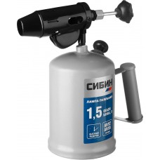 Паяльная лампа 1.5 л, стальной эжектор СИБИН 40670