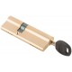 Цилиндровый механизм с перекодировкой ключей ( Аллюр ) 90 мм, ключ-ключ, золото (67258)