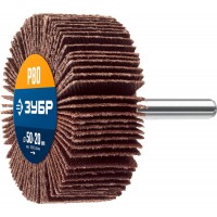 Круг шлифовальный лепестковый d 50 x 20 мм, P80, на шпильке d 6 мм ЗУБР Профессионал 36601-080_z01