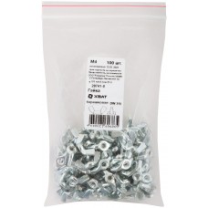 Гайка барашковая (DIN 315) М4 100 шт Фасовка (28741-0)