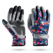 GRINDA AMBER, M (8), садовые перчатки из искусственной кожи с усиленным наладонником и кончиками пальцев, PRO Line (1139-M)