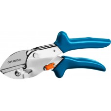 Контактный секатор P-44, 190 мм, закаленная сталь, стальные рукоятки, покрытие ПВХ, PROLine GRINDA 423444
