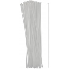 Хомуты нейлоновые для проводов, белые 100 шт., 4,8х500 мм (60380)