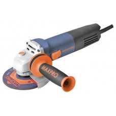 Шлифмашина угловая, 800 Вт, 11000 об/мин, защитный кожух 125 мм, антивибрационная ручка, дополнительные щетки, 1,95 кг, кор., MAX-PRO, 85124