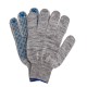 Перчатка х/б, ПВХ покрытие, Точка, серый меланж, 10 класс (67815)