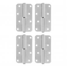 Петля накладная ПН1-110 левая, цинк, 4 шт, (Металлист) (91553)